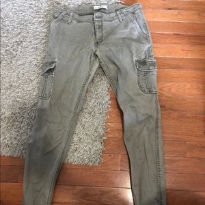 green cargo pants